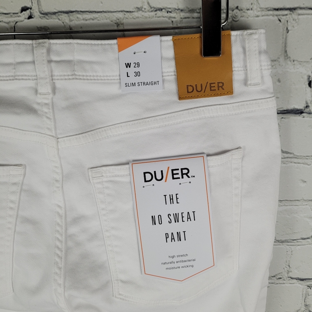 DU/ER | No Sweat slim straight stretch pants